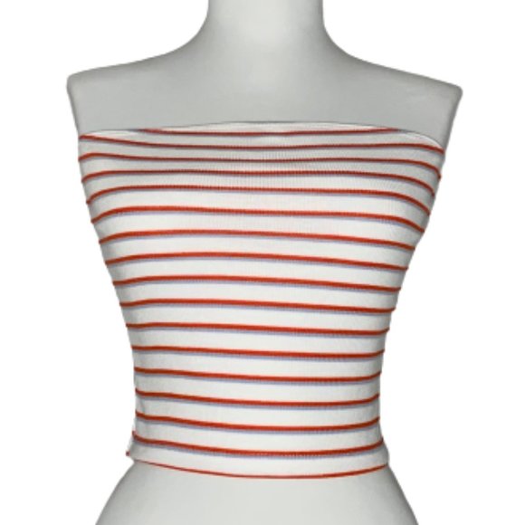 Striped Ribbed Tube/Crop Tops (3pk) - Picture 9 of 9